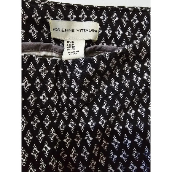 Adrienne Vittadini women’s stretch high rise black grey ankle pants size 6 - Picture 7 of 10